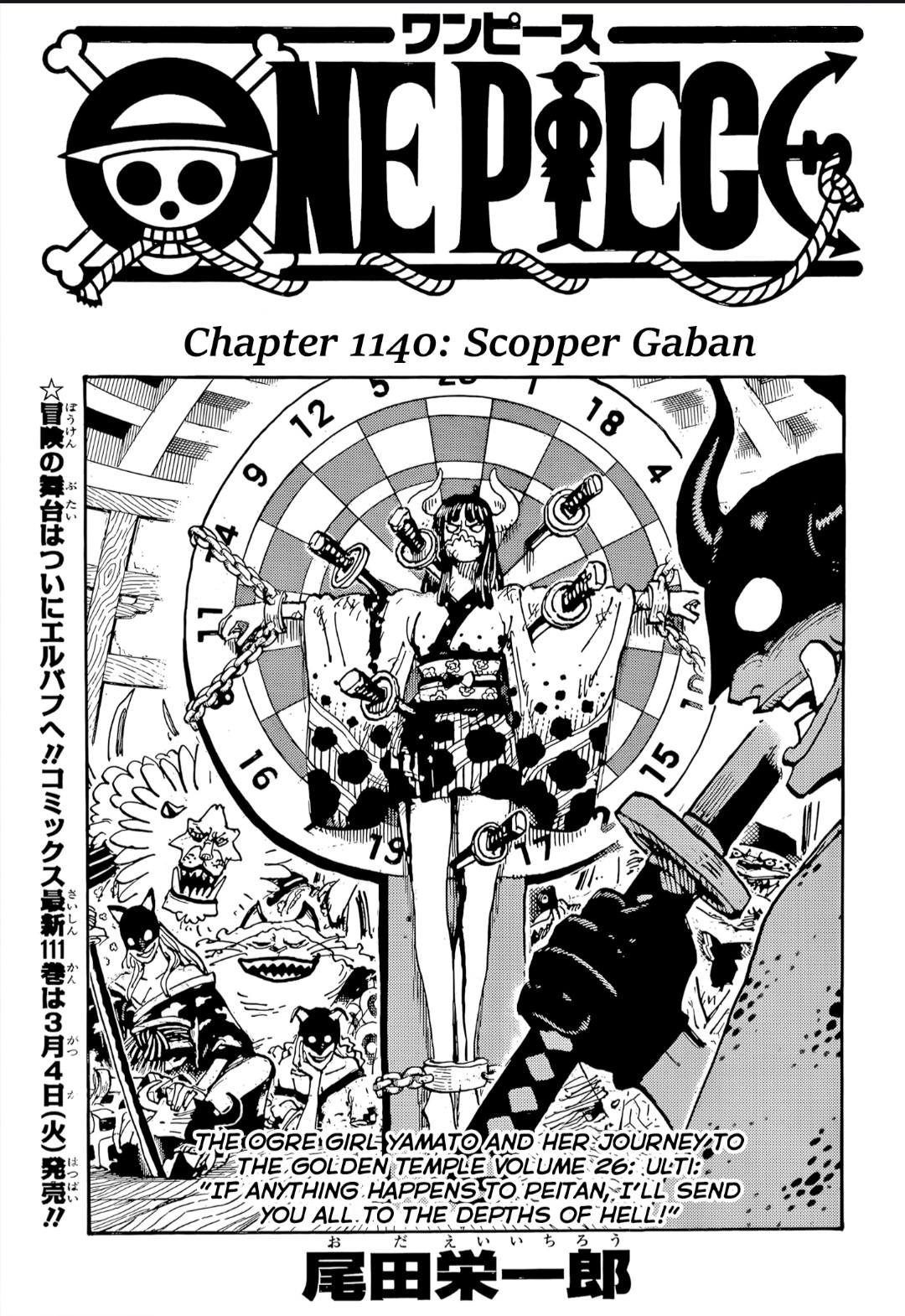 One Piece Chapter 1140 Scans: Scopper Gaban